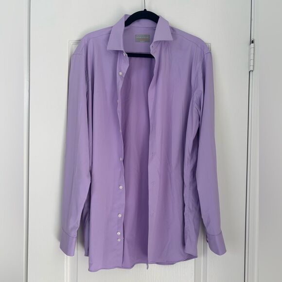 Perry Ellis Lavender Dress Shirt - Picture 1 of 3